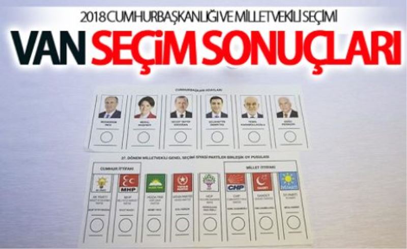 2018 Van Seçimleri Sonuçları 