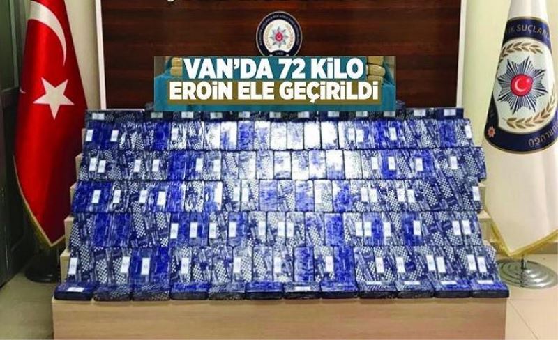 Zeyna’nın katıldığı operasyonda 72 kilo eroin ele geçirildi