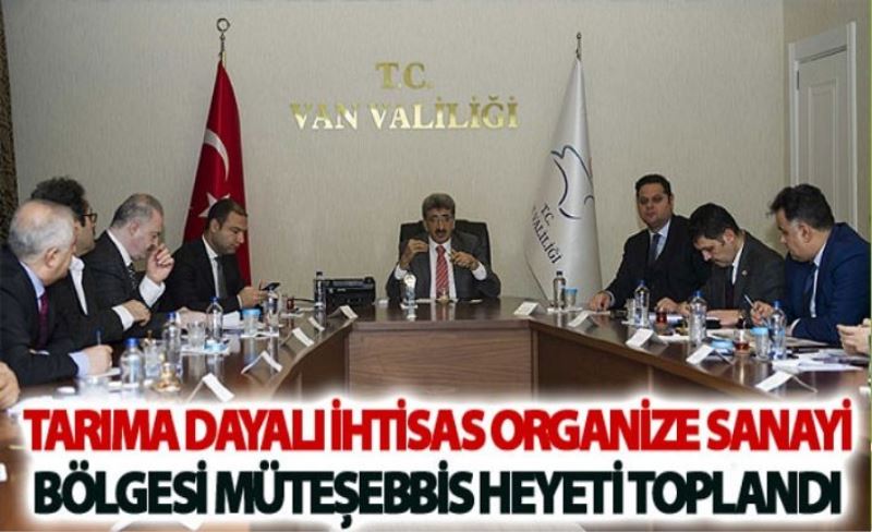 TDİOSB heyeti Vali Bilmez başkanlığında toplandı