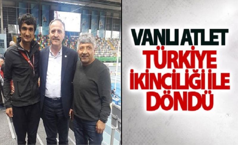 Vanlı atlet Türkiye ikincisi…