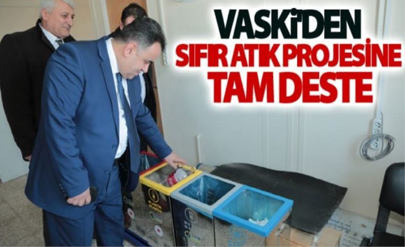 VASKİ’den, tüm şubelere geri dönüşüm kutusu…