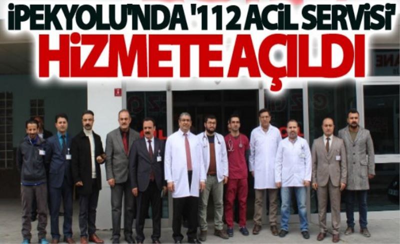 Acil servis hizmet vermeye başladı