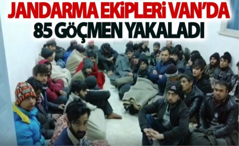 Erciş ve Özalp’ta 85 kaçak göçmen yakalandı