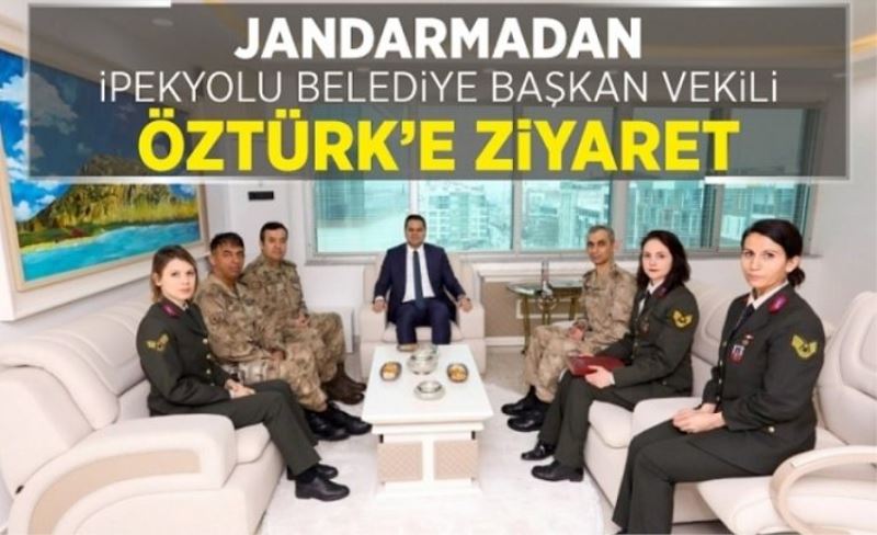 Jandarmadan İpekyolu Belediye Başkan Vekili Öztürk’e teşekkür ziyareti