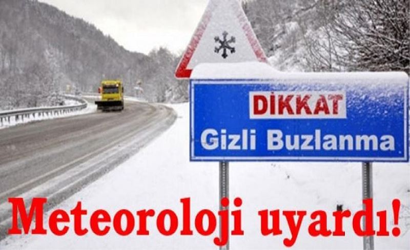 Meteorolojiden buzlanma ve çığ uyarısı