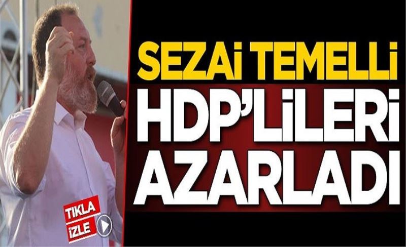 Sezai Temelli, HDP'lileri azarladı
