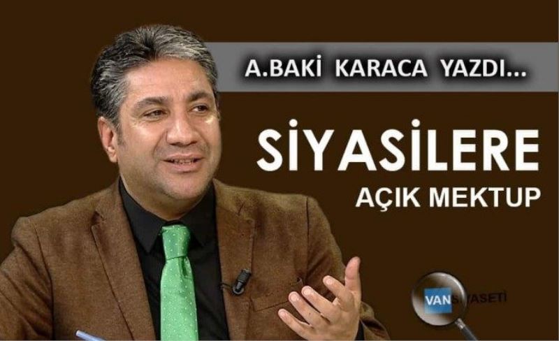 SİYASİLERE AÇIK MEKTUP