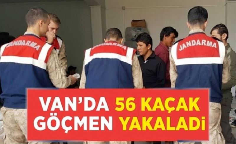Van’da 56 kaçak göçmen yakaladı