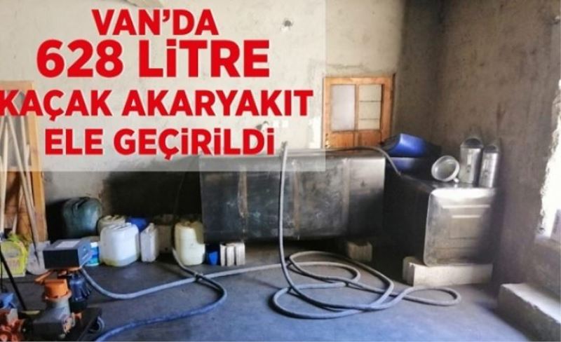 Tuşba'da 628 litre kaçak akaryakıt ele geçirildi