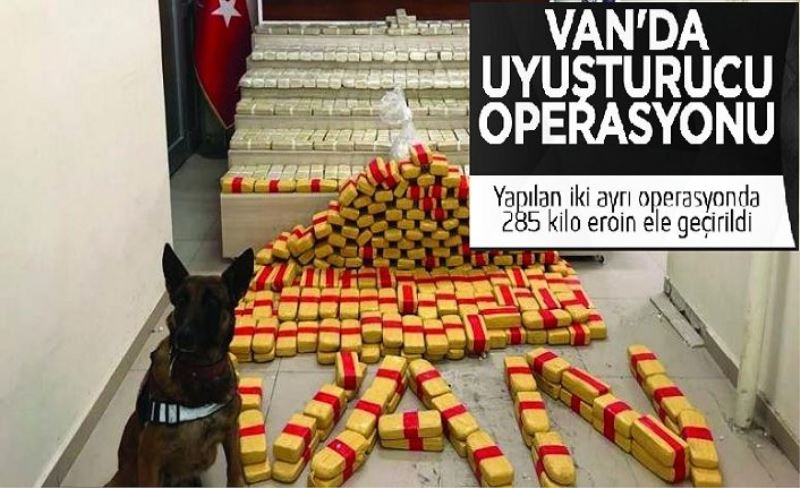 Tuşba'da kargo aktarma merkezinde 285 kilo eroin ele geçirildi