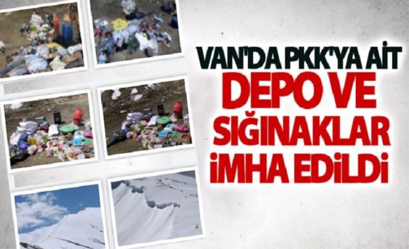 Van’da PKK’ya ait depo ve sığınaklar imha edildi