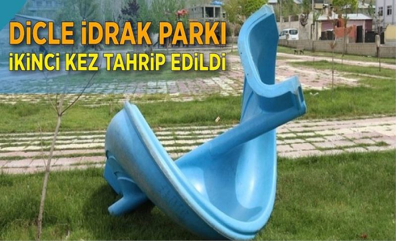 Edremit'teki park tahrip edildi