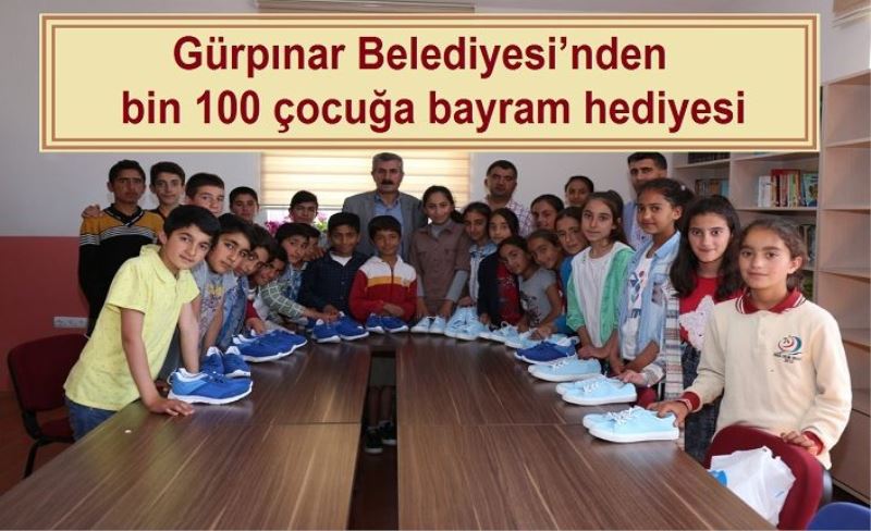 Gürpınar Belediyesi’nden bin 100 çocuğa bayram hediyesi