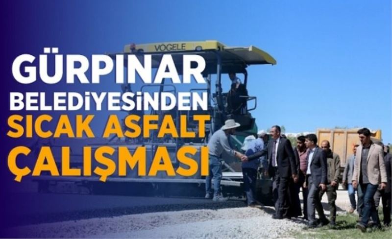 Gürpınar’da sıcak asfalt çalışması…