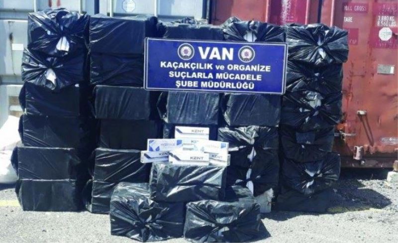 Van’da 32 bin 500 paket kaçak sigara ele geçirildi