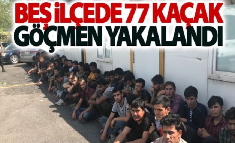Van’da 77 kaçak göçmen yakalandı