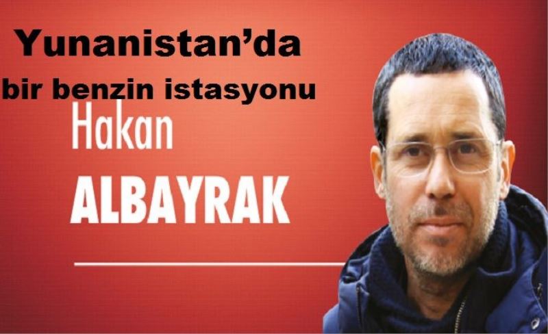 Yunanistan’da bir benzin istasyonu