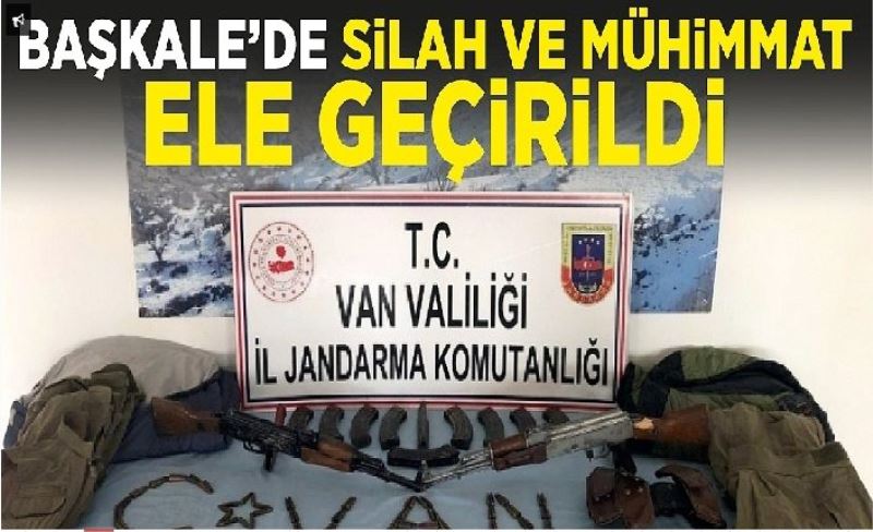 Başkale’de silah ve mühimmat ele geçirildi