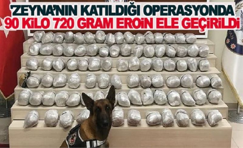 Tuşba'da 90 kilo 720 gram eroin ele geçirildi