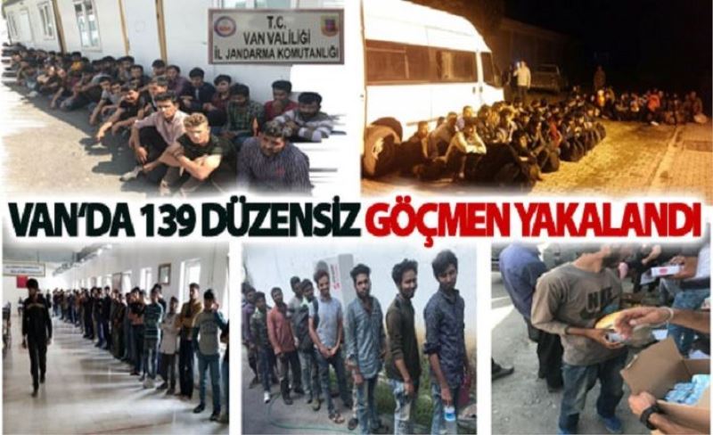 Van’ın dört ilçesinde 139 göçmen yakalandı