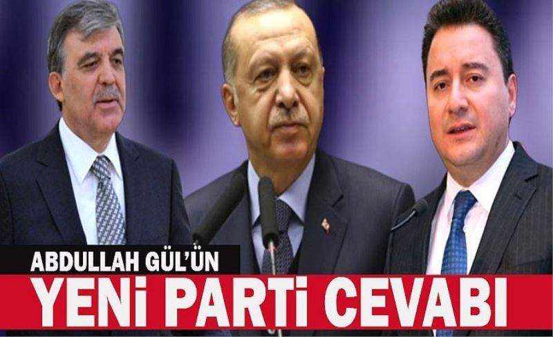 Abdullah Gül'e 'yeni parti' soruldu
