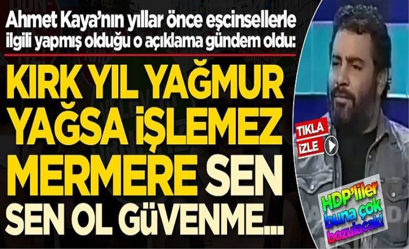 Ahmet Kaya'nın bu açıklamalarına HDP'liler çok bozulacak!