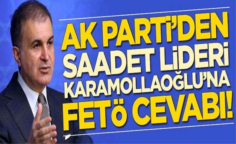 AK Parti'den Temel Karamollaoğlu'na FETÖ cevabı!
