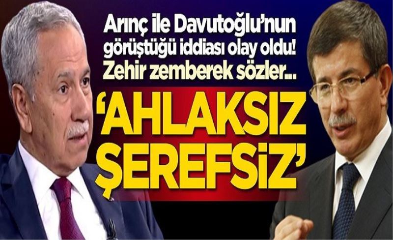 Arınç ile Davutoğlu'nun görüştüğü iddialarına Fatih Altaylı'dan çok sert tepki!