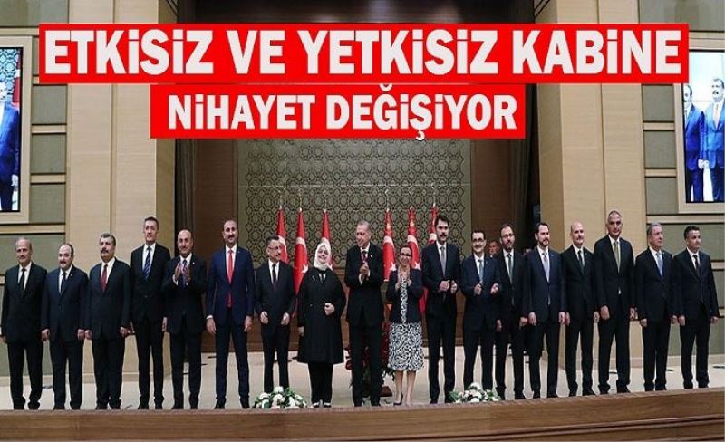 Millet AK Parti'yi terk ettikten sonra nihayet kabine değişikliği!