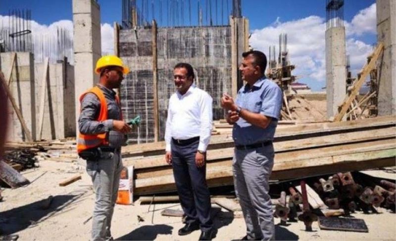 Müdür Sünnetçioğlu, Saray’da hastane inşaatını inceledi