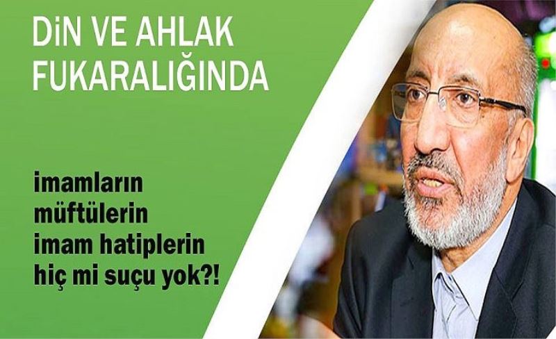 Toplumun dini bilgi eksikliğinde imam ve müftülerin sorumluluğu...