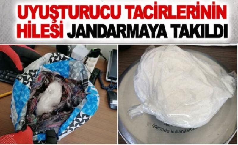 Uyuşturucu tacirlerinin hilesi jandarmaya takıldı