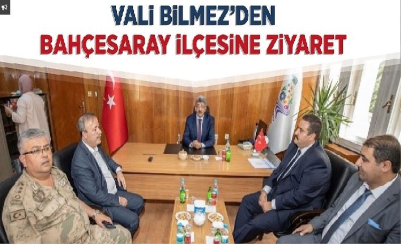 Vali Bilmez’den Bahçesaray’a ziyaret…