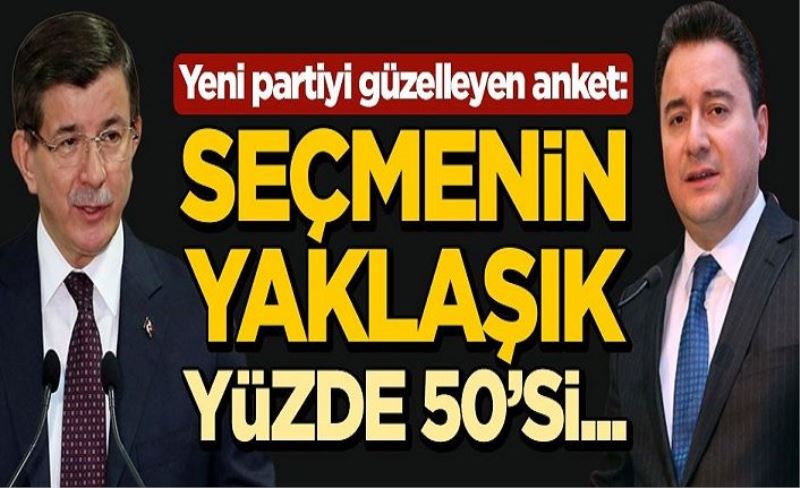 Yeni partiyi güzelleyen anket: Seçmenin yaklaşık yüzde 50'si...