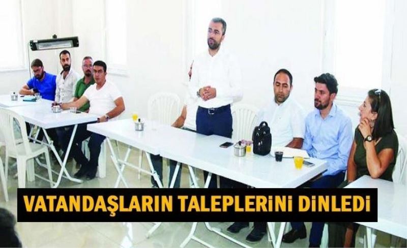 Başkan Say, mahalle sakinlerinin sıkıntılarını dinledi