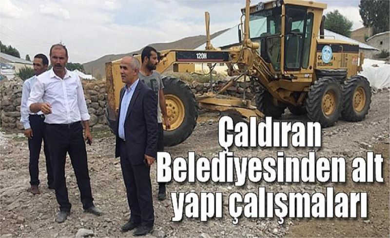 Çaldıran Belediyesi’nden alt yapı çalışmaları