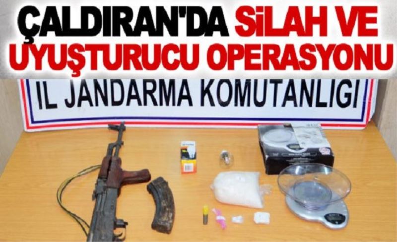 Çaldıran'da Silah ve Uyuşturucu Operasyonu