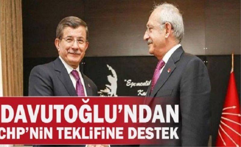 Davutoğlu'ndan Kılıçdaroğlu'na destek: En kısa zamanda çıkarılmalı
