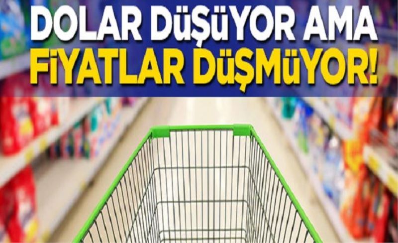 Dolar düşüyor ama fiyatlar düşmüyor!