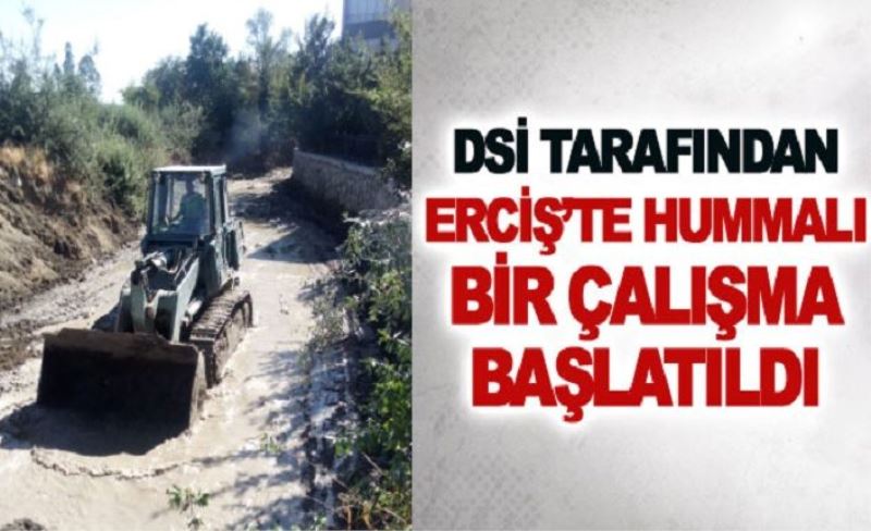 DSİ tarafından Erciş’te hummalı bir çalışma başlatıldı