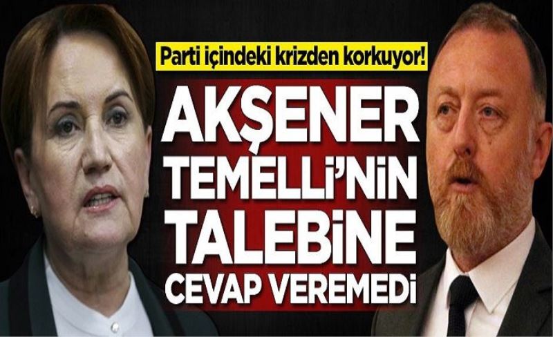 Meral Akşener, Sezai Temelli'nin talebine cevap veremedi! Parti içindeki krizden korkuyor