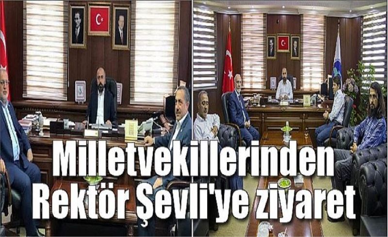 Milletvekilleri Gülaçar ve Arvas'tan Rektör Şevli'ye ziyaret