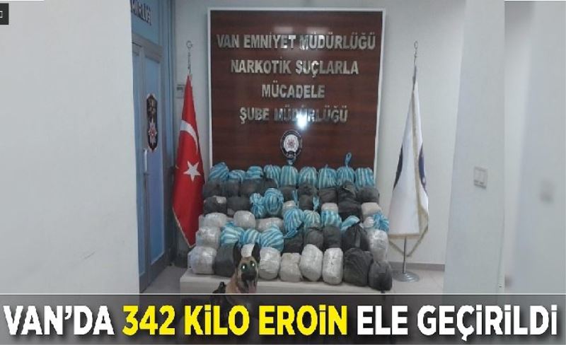 Şüpheli minibüste 342 kilo eroin ele geçirildi