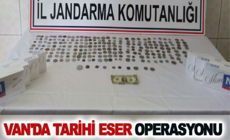 Van'da tarihi eser operasyonu