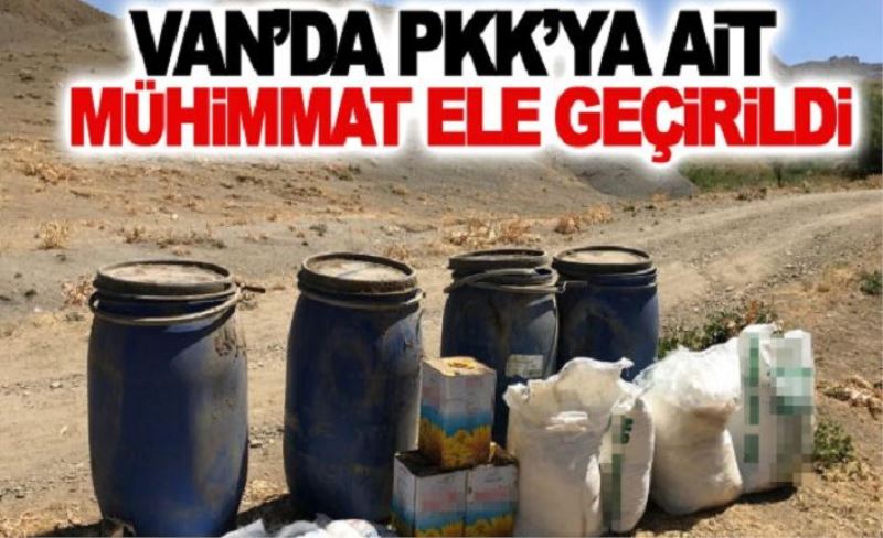 Van’da PKK’ya ait mühimmat ele geçirildi