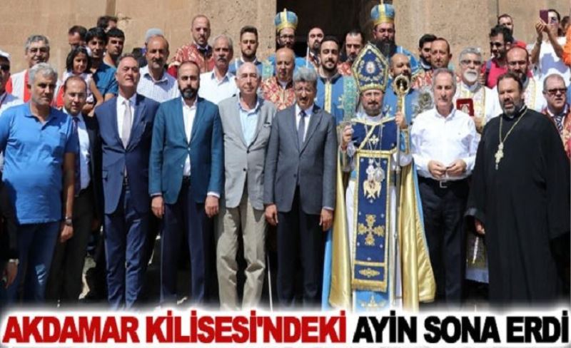 Akdamar Kilisesi'ndeki ayin sona erdi