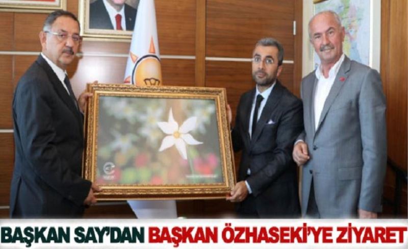 Başkan Say’dan Başkan Özhaseki’ye ziyaret