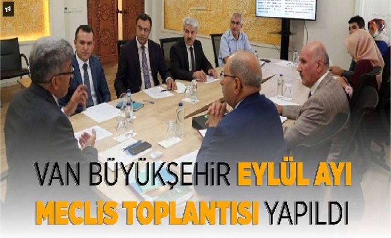 Büyükşehir Eylül ayı meclis toplantısı yapıldı