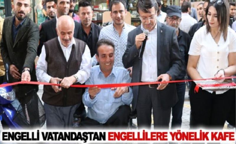 Engelli vatandaştan engellilere yönelik kafe