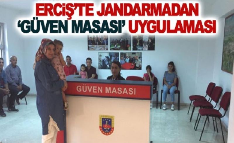 Erciş’te jandarmadan ‘Güven Masası’ uygulaması